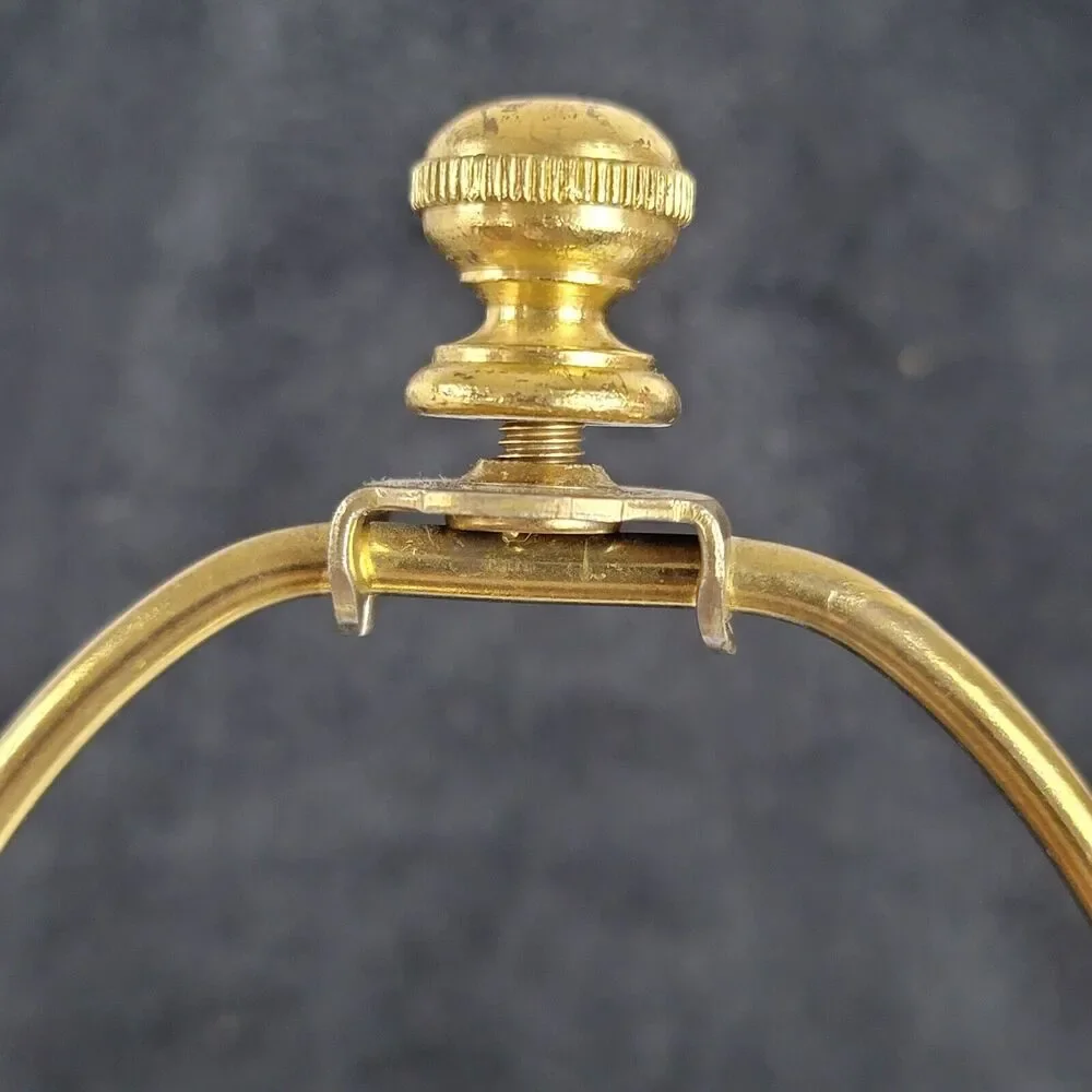 Cut Crystal Art Deco 3 Way Trumpet Style Table Lamps Gold Plated Vintage 26 Inch